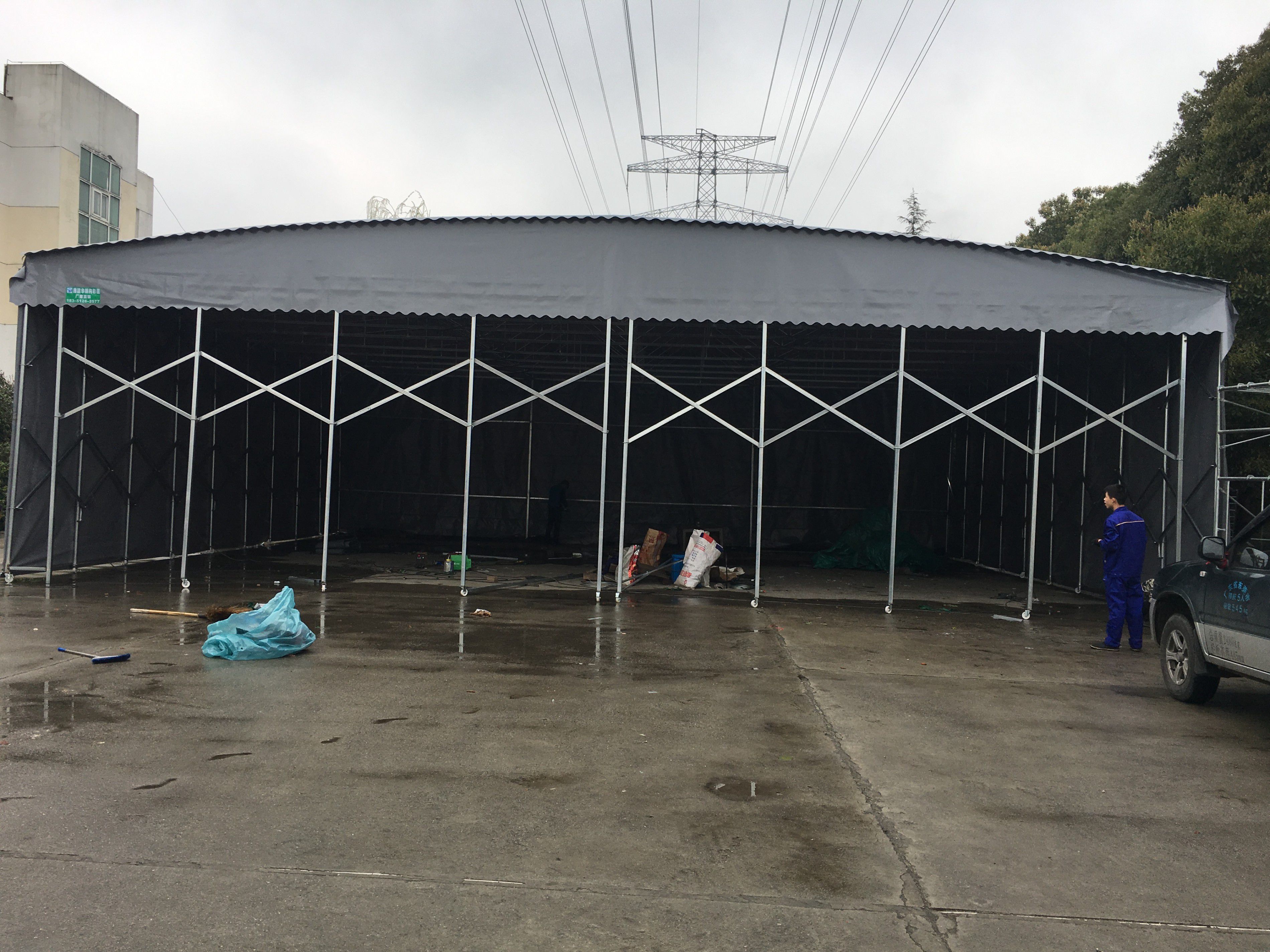 永濟(jì)市大型倉(cāng)庫(kù)雨棚